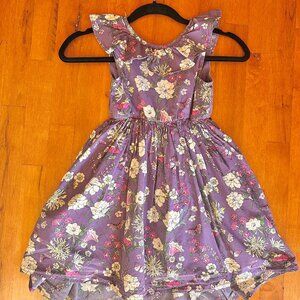 Purple floral Tea Colleciton dress